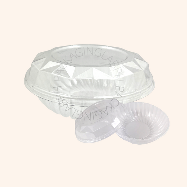 [CLEARANCE] Glazed Bowl with Diamond Lid for Sushi & Salad Bowls