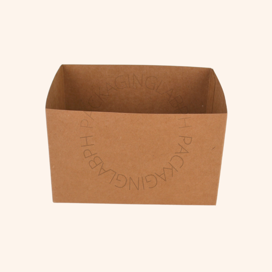 Plain Eggdrop Box Egg Sandwich Box in KRAFT and WHITE