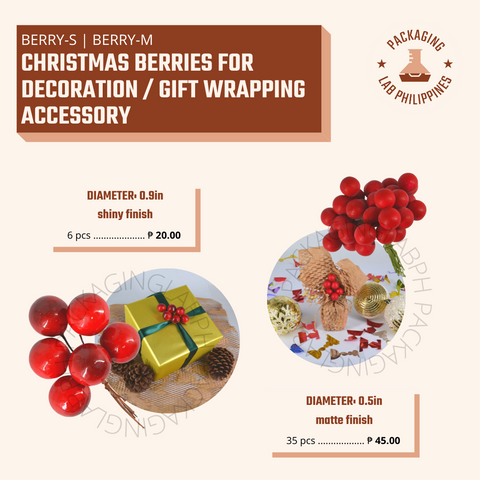 Christmas Berries for decoration / Gift Wrapping accessory