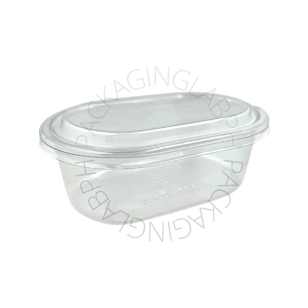 Clear Oval Bubble Cup 500ml (Clear Oval Container Version 2 ...
