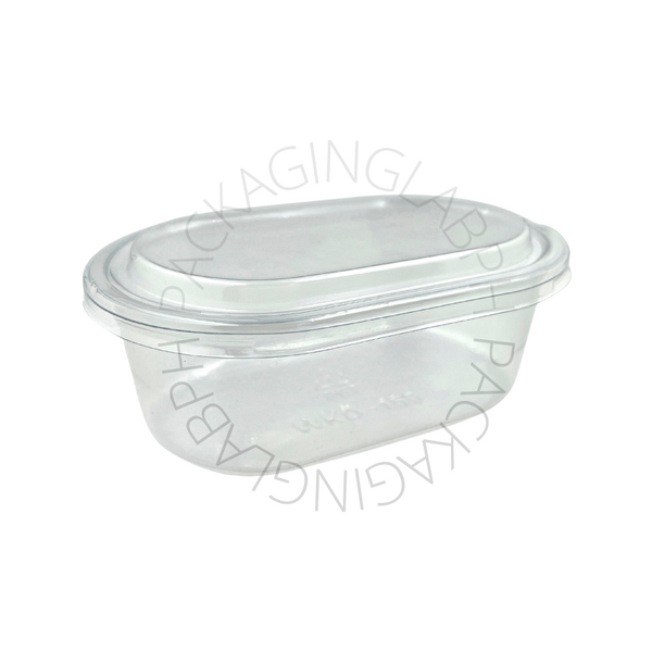 Clear Oval Bubble Cup 500ml  (Clear Oval Container Version 2)