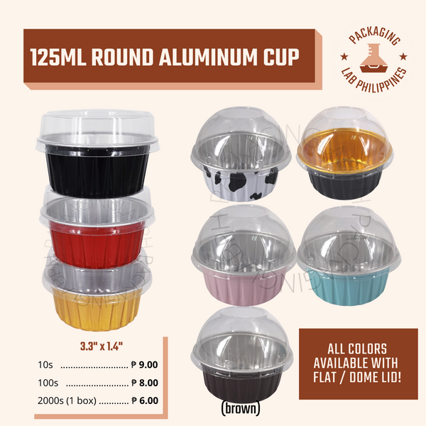 125ml Colored Aluminum Cup (8 Colors)