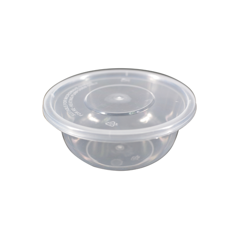 200ml Clear Round Microwaveable Bowl