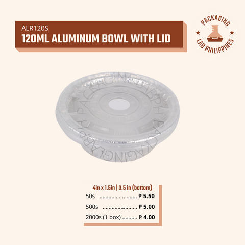120ml Aluminum Bowl with Lid