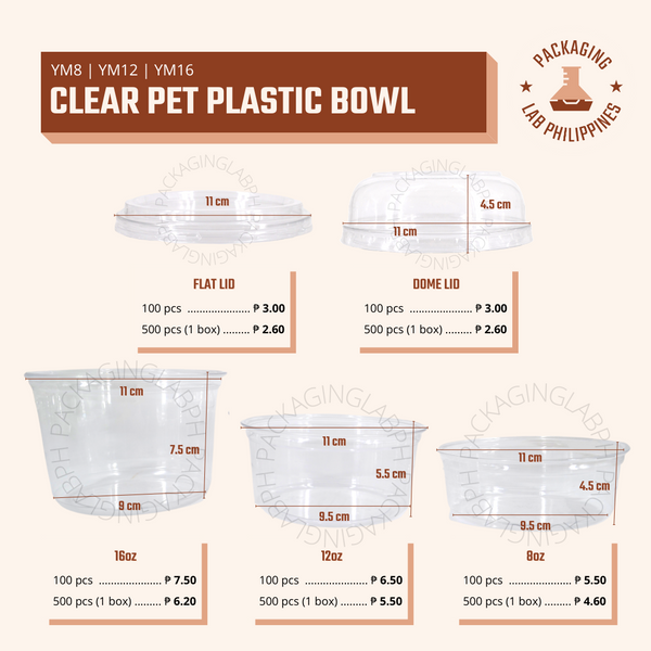 Clear PET Plastic Bowl