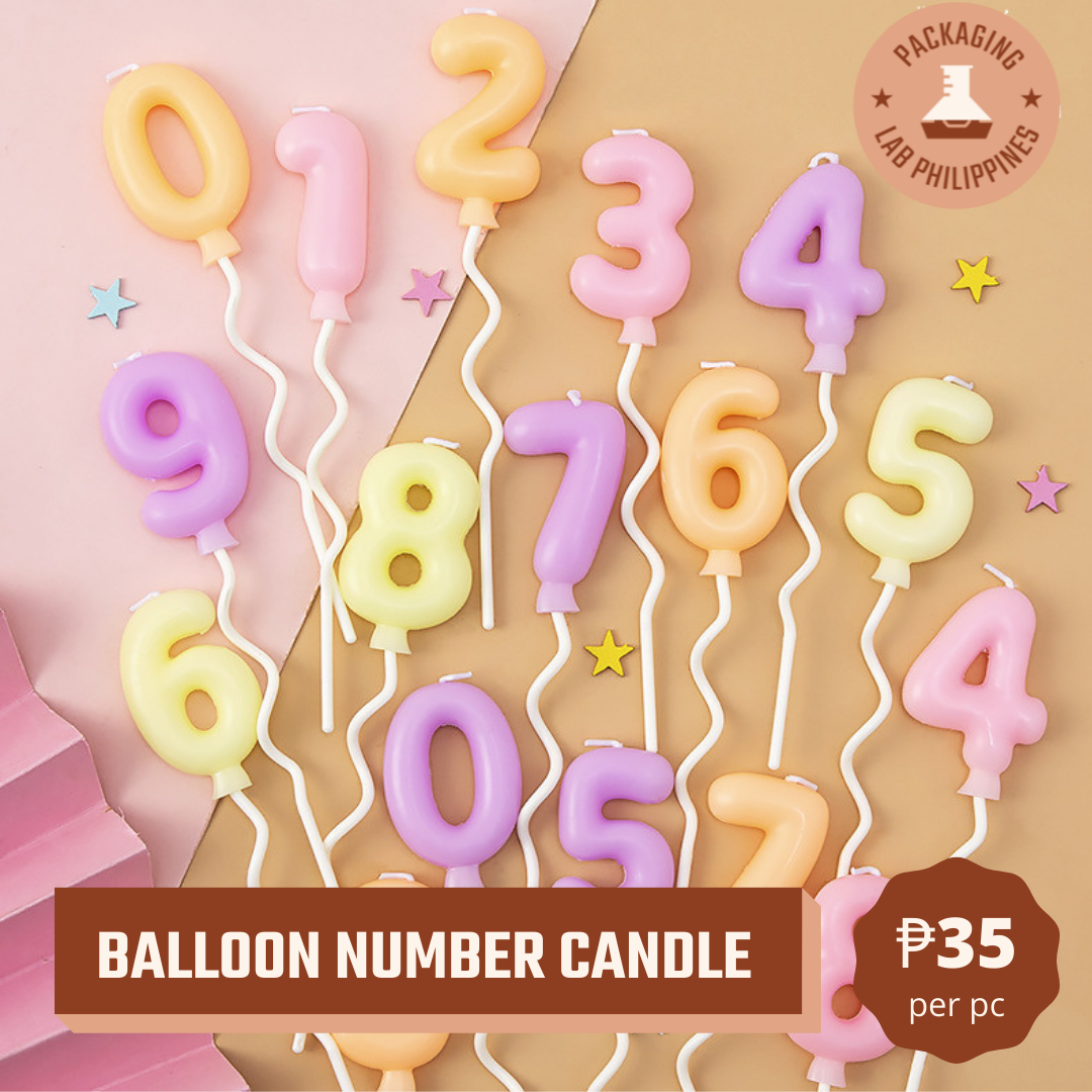 Balloon Number Candle