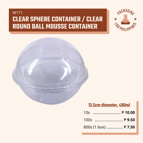 Clear Sphere/Globe Container