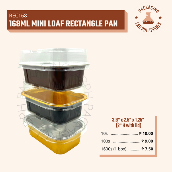 168ml Mini Loaf Rectangle Pan