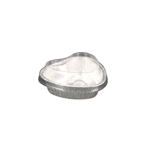 100ml Heart Aluminum Pan with lid