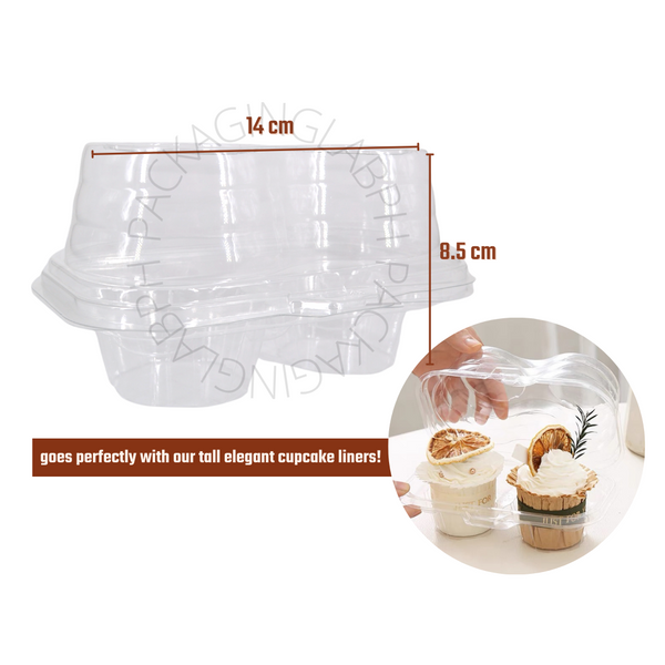 Tall Plastic Cupcake Clamshell