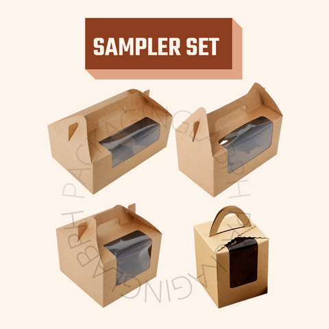 Kraft Cupcake Carrier - Sampler Set