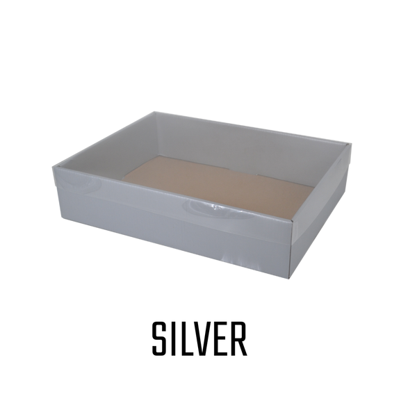 Double-walled Corrugated Box with Clear Cover (4 colors)