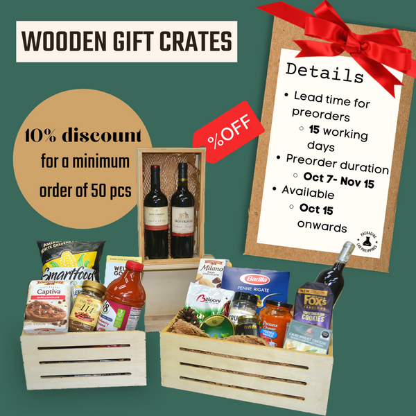 [ONHAND] Wooden Gift Crates