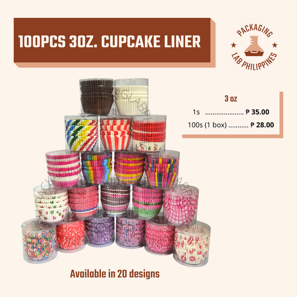 100pcs 3oz. Cupcake Liner