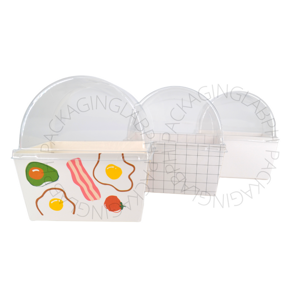 Eggdrop Sandwich Box with lid - Available in 3 designs