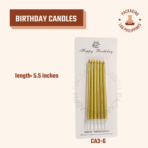 Extra Long Gold Candle (5.5")