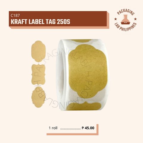Kraft Label Tag Label Stickers (WRITEABLE)