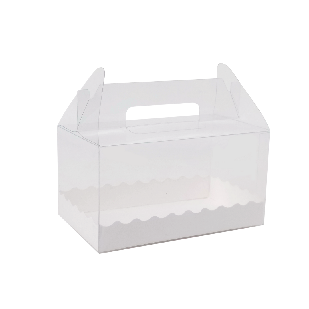 Clear Gable Box with Pastry Liner- Small