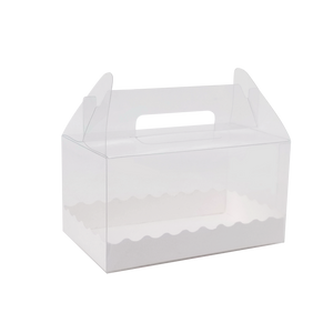 Clear Gable Box with Pastry Liner- Small