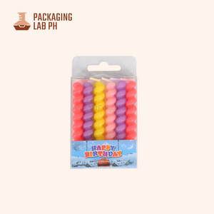 Chubby Spiral Pastel Birthday Candles 6's