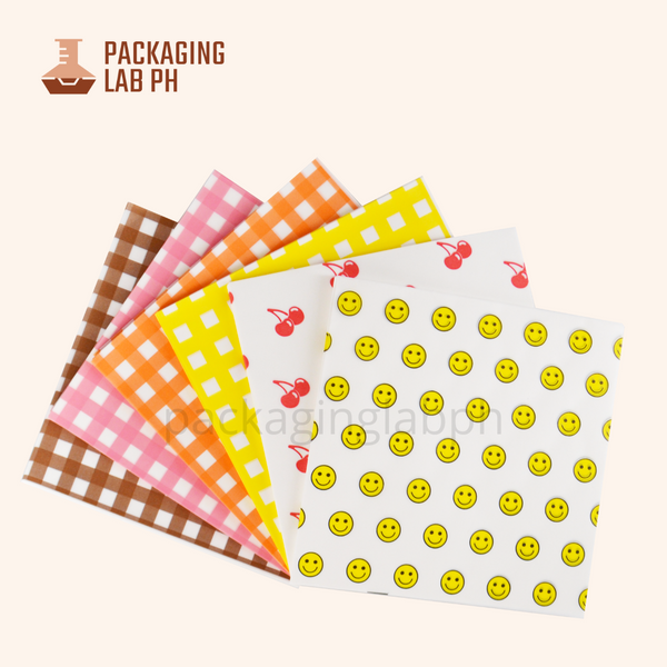 16x16 cm Cute Printed Wax Paper for Bento Cakes