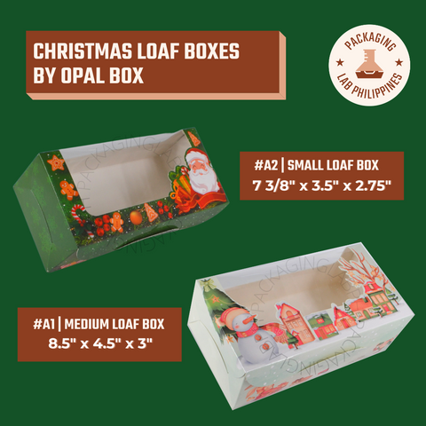 Christmas Design Loaf Box Pastry Box by Opal Box