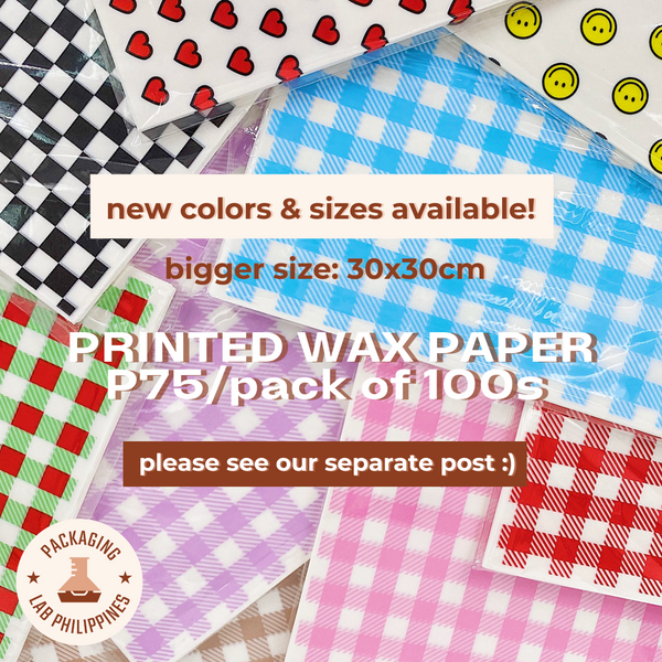 16x16 cm Cute Printed Wax Paper for Bento Cakes