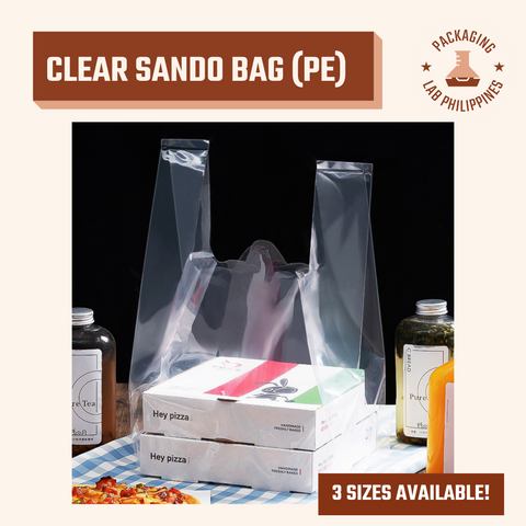 Clear Plastic Sando Bag PE Plastic Bag Takeout Plastic Bag