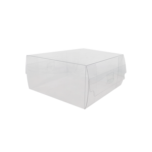 8" x 8" x 4" Clear Cake Box