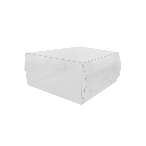 8" x 8" x 4" Clear Cake Box