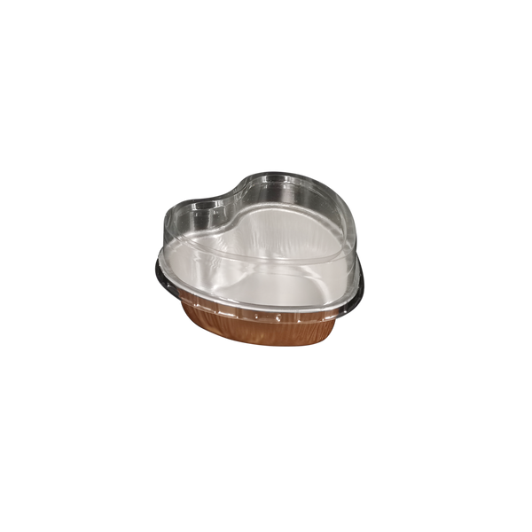 100ml Heart Pan with lid - Gold