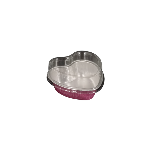 100ml Heart Pan with lid - Pink