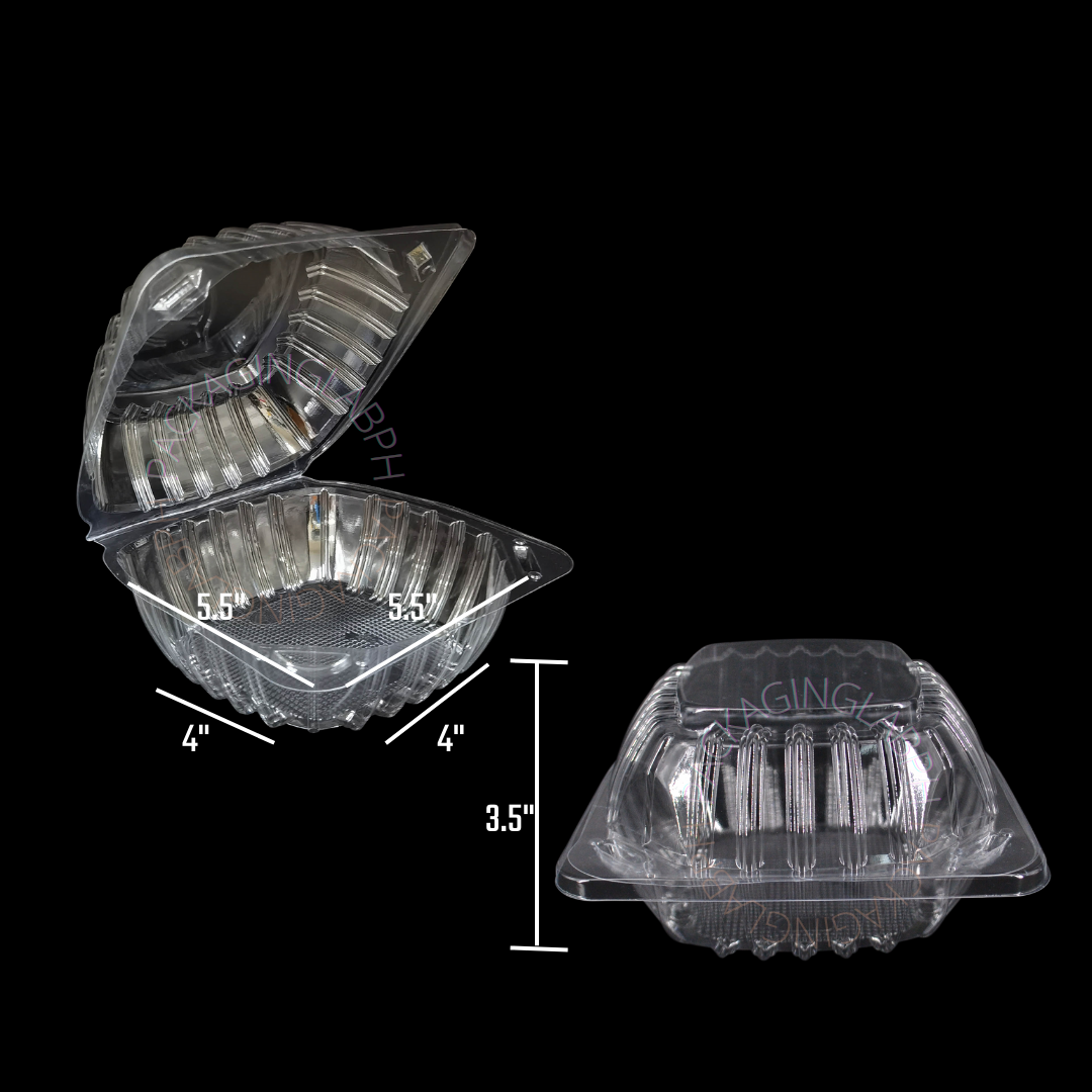 Burger Plastic Clamshell (C14) – Packaging Lab Philippines