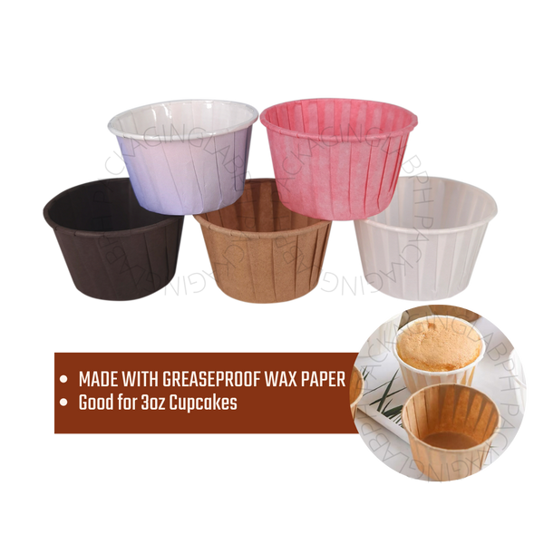 Greaseproof Paper Cupcake Liner/ Paper Sauce Cups (2oz. 3oz.)