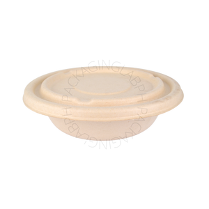 [CLEARANCE] 1000ml Wide Sugarcane Bowl with Paper Lid