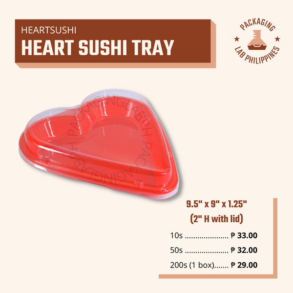 Heart Sushi Tray