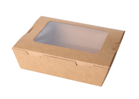 900mL Kraft Box with window