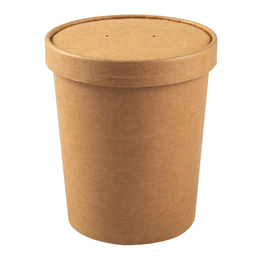 32oz. Kraft Tub (with or without lid)