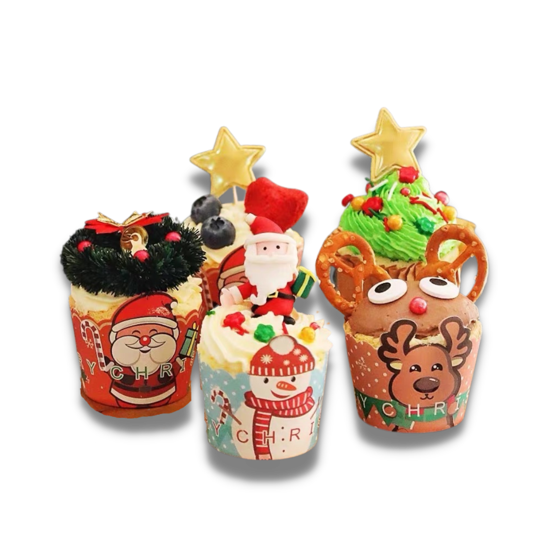 Christmas Cupcake Liner (3 Designs)