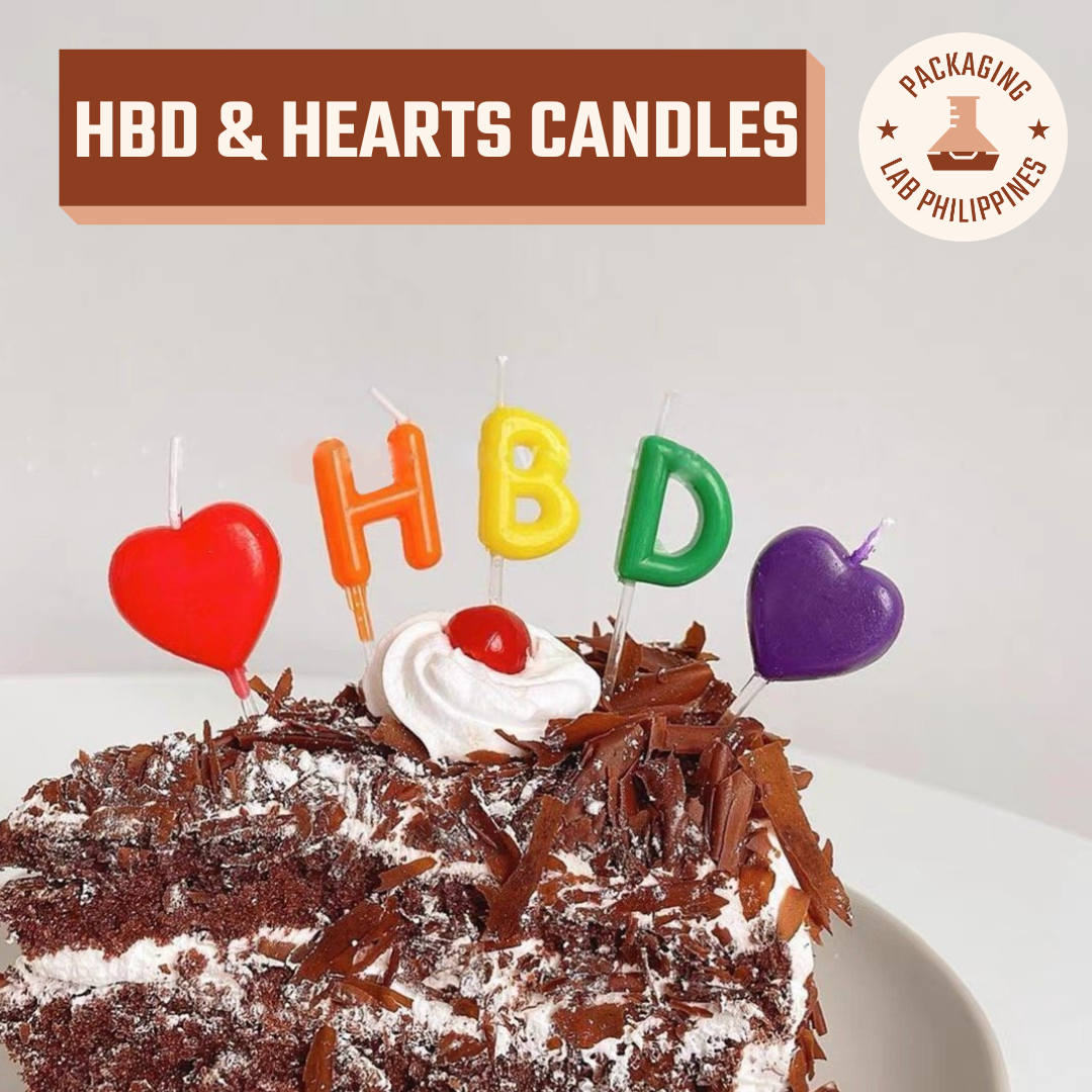 HBD & Hearts Candles