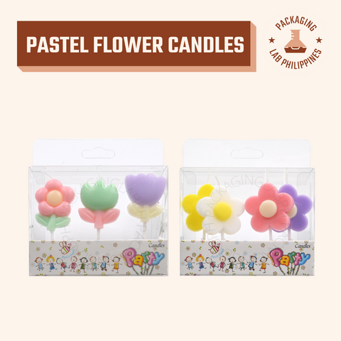 Pastel Flower Candles