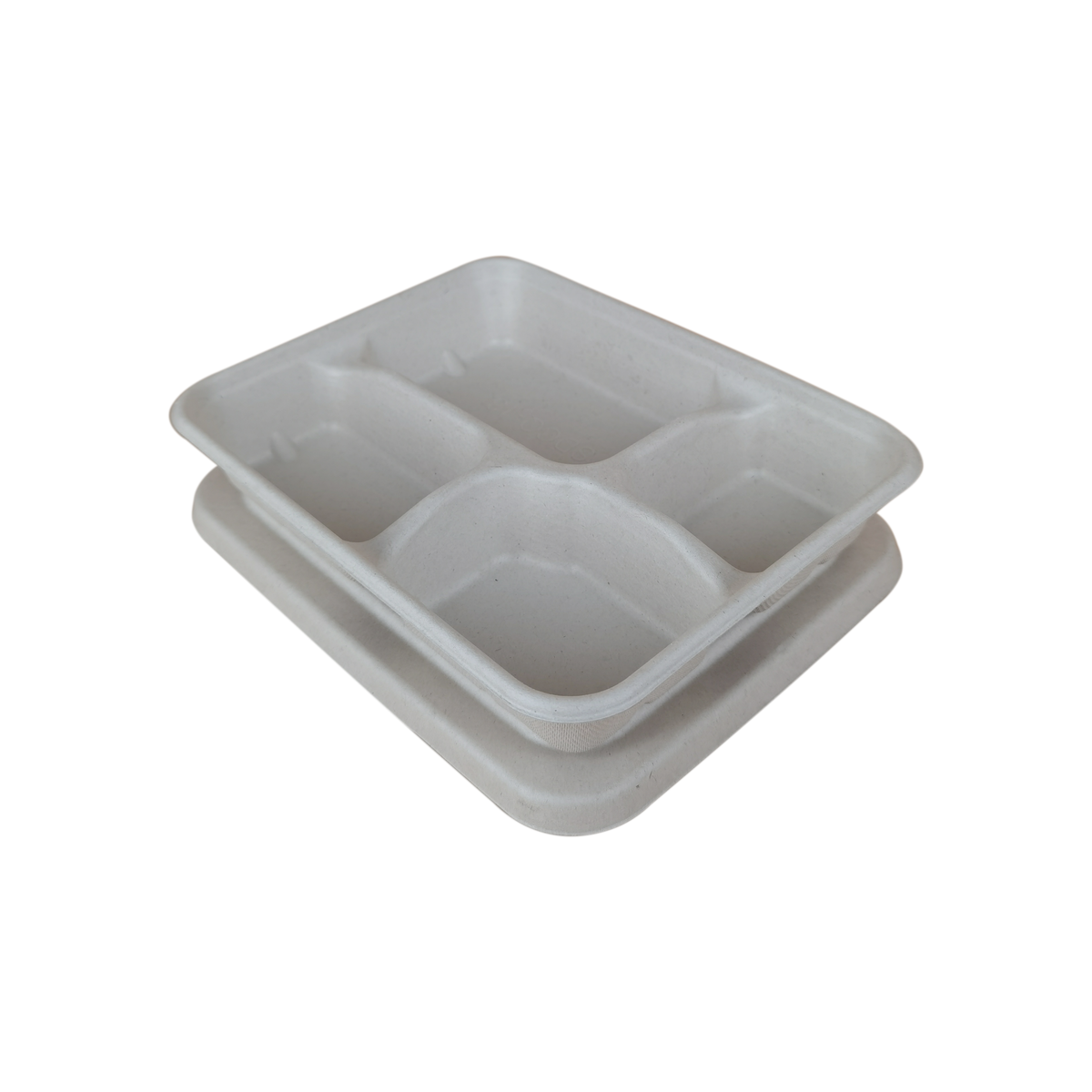 3/4 Compartment Sugarcane Bento Meal Box – Packaging Lab Philippines