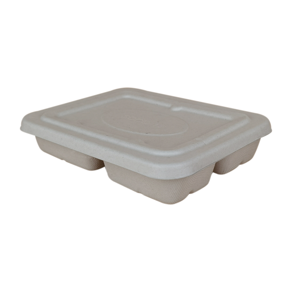 3/4 Compartment Sugarcane Bento Meal Box