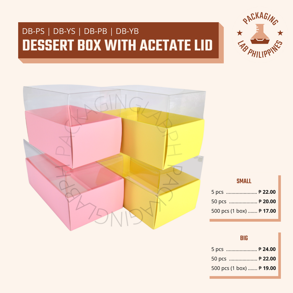 Acetate box discount packaging
