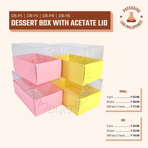 Dessert Box with Acetate Lid