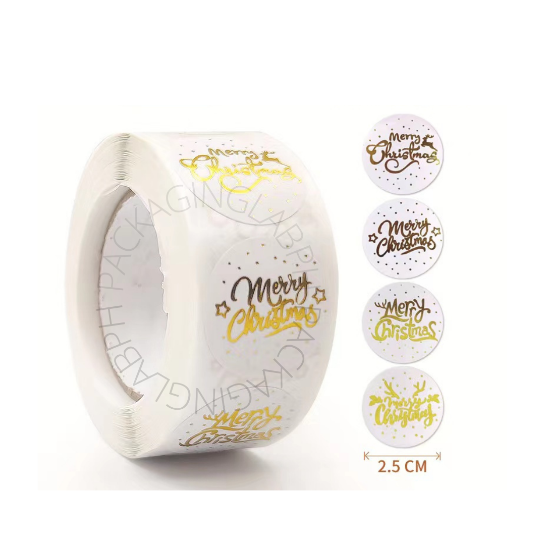 Merry Christmas Food Packaging Sticker – Packaging Lab Philippines